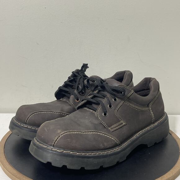 VTG‎ Gotcha Shoes Mens Size 13 Black Brown Casual Workwear Lace Up Chunky 90s - Picture 5 of 11